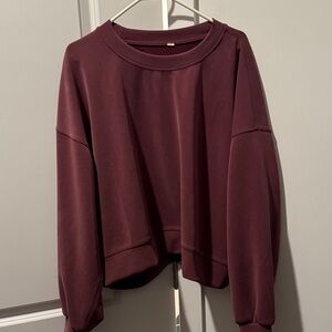 Women's Lululemon Red Merlot Sweatshirt